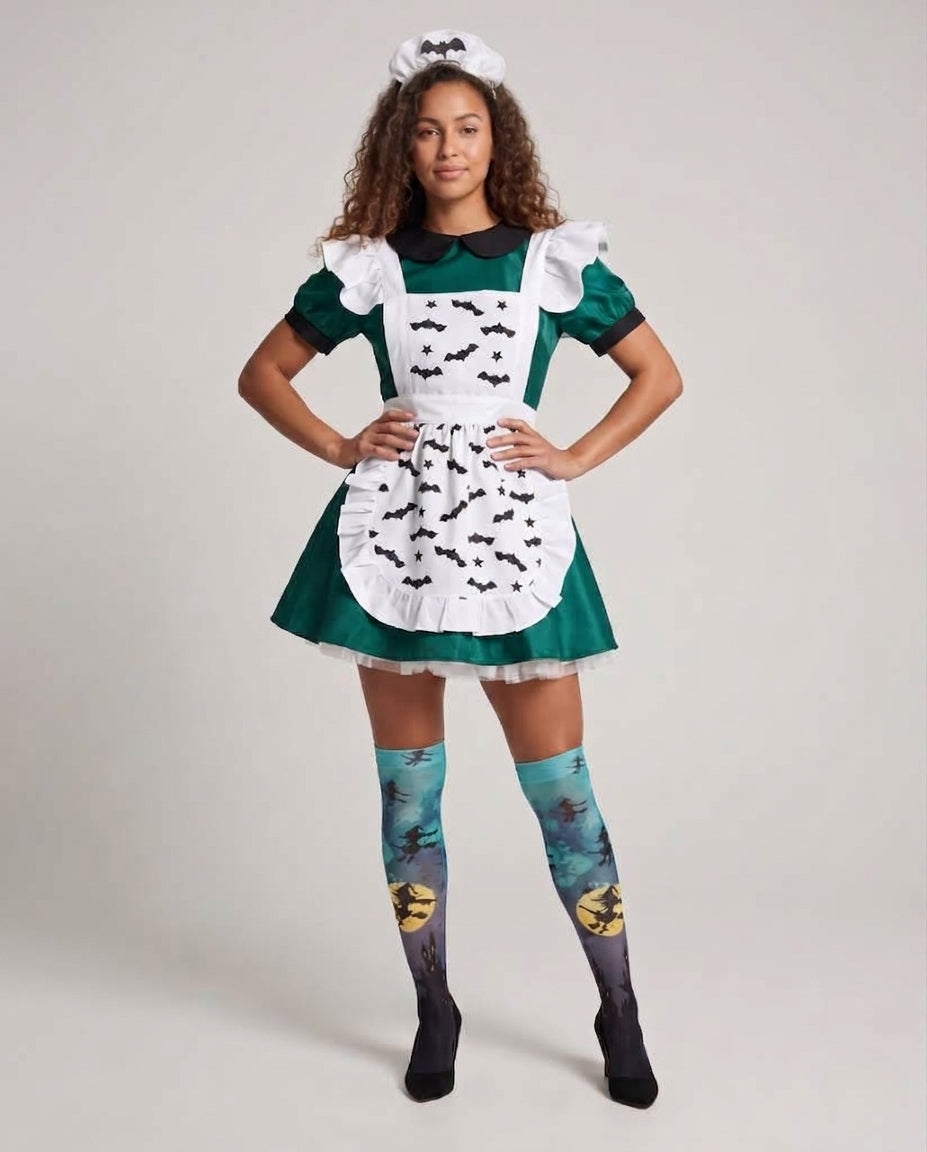 Women's Halloween Costume with Playfully Designed Apron and Elegant Details Mune Fashion
