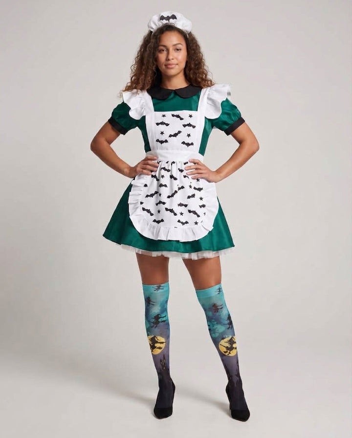 Women's Halloween Costume with Playfully Designed Apron and Elegant Details Mune Fashion