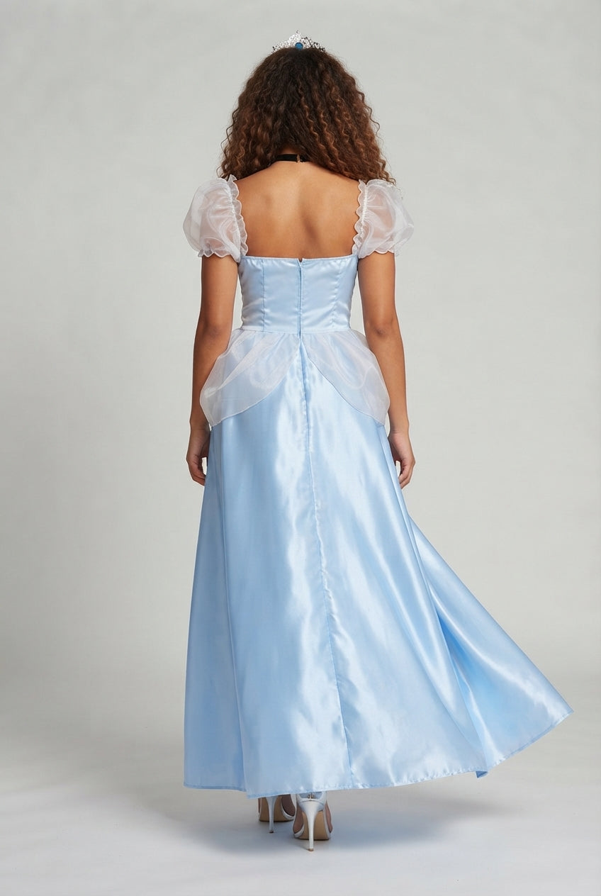 Ladies Princess Evening Dress with Shimmering Tulle Mune Fashion