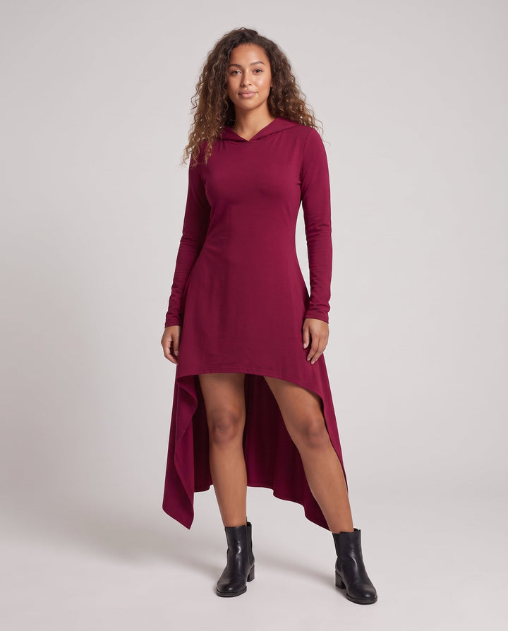 Women's hoodie dress with asymmetric cut and elegant fit Mune Fashion
