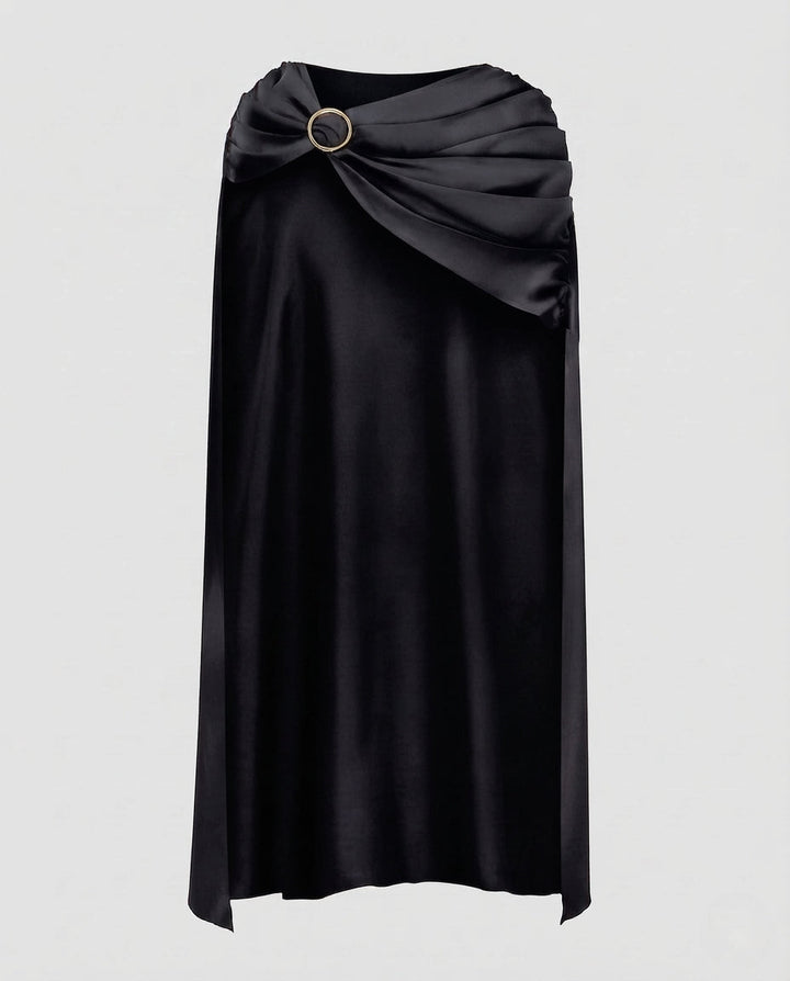 Women elegant cape with stylish draping elements Mune Fashion