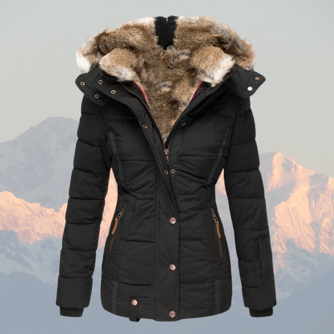 Mune | Down Puffer Coat with Faux Fur Hood Warm Waterproof & Insulated Winter Jacket