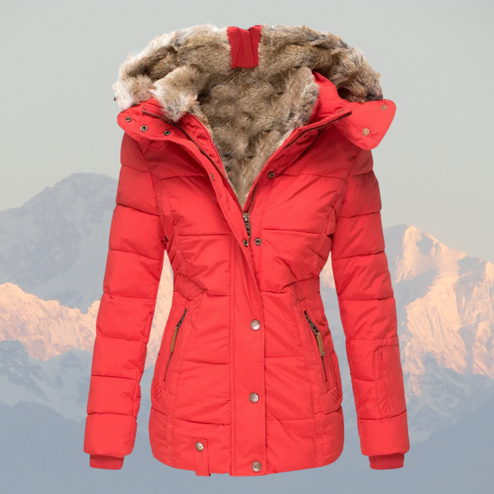 Mune | Down Puffer Coat with Faux Fur Hood Warm Waterproof & Insulated Winter Jacket