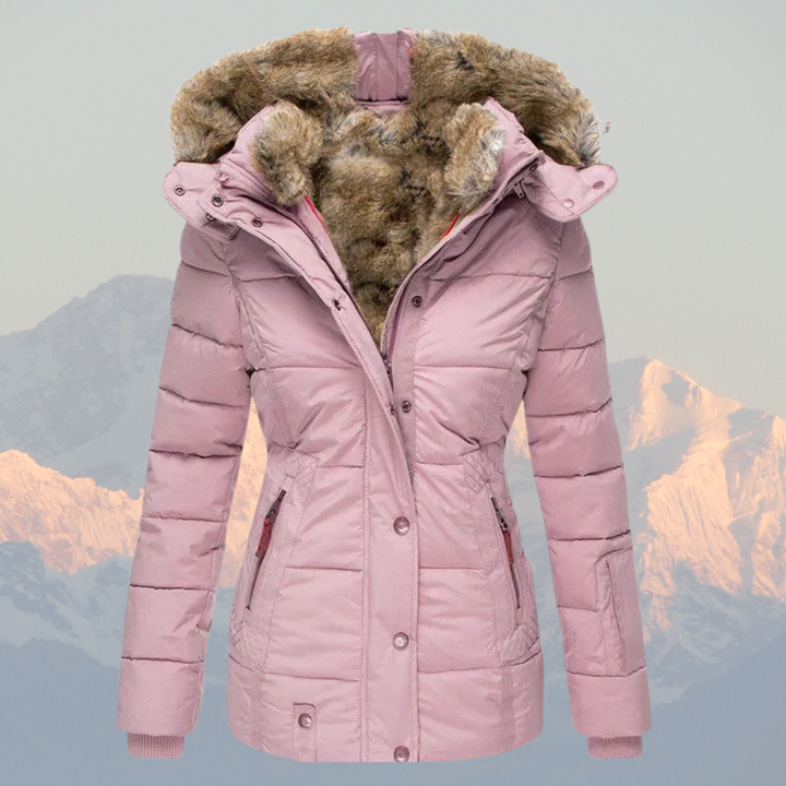 Mune | Down Puffer Coat with Faux Fur Hood Warm Waterproof & Insulated Winter Jacket