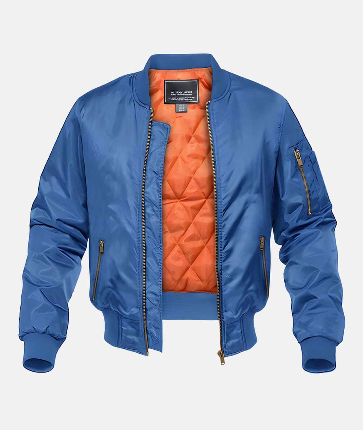 Mune | Bomber Jacket Men with Ribbed Collar - Casual Bomber Jackets Men