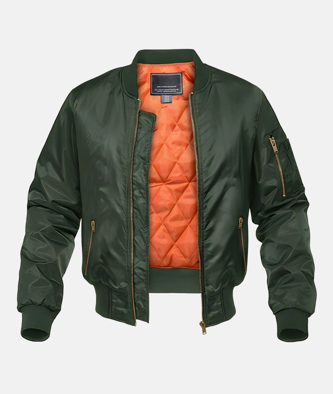 Mune | Bomber Jacket Men with Ribbed Collar - Casual Bomber Jackets Men