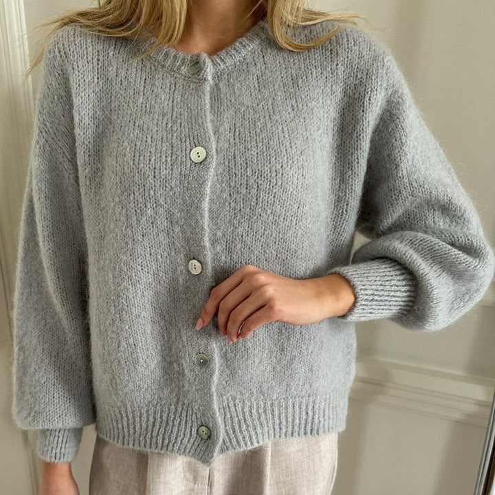 Mune | Women's Vintage Cardigan with Button Closure and Long Sleeves