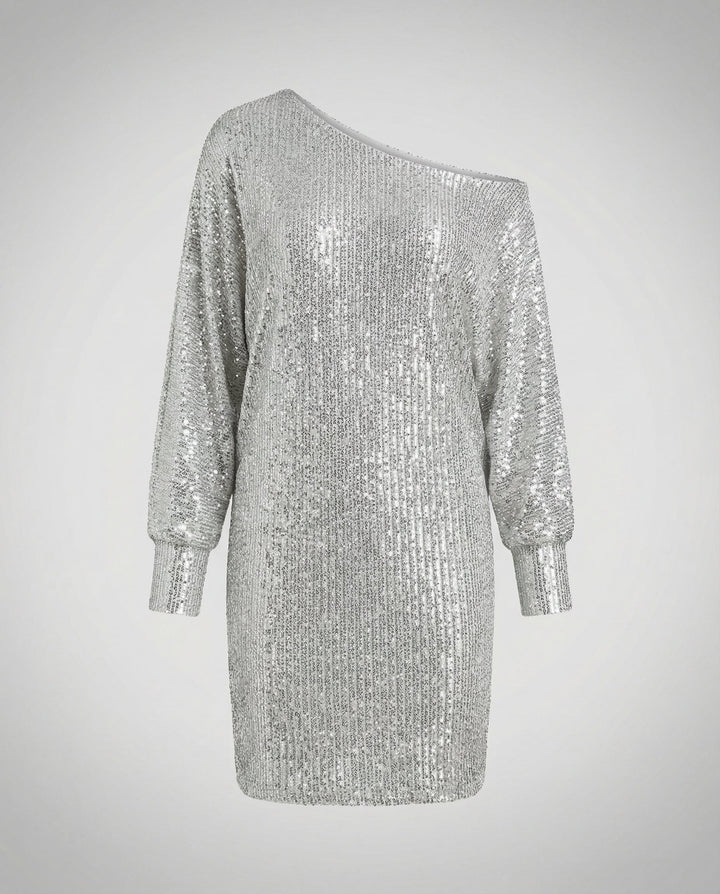 Glamorous Contrast Sequin Dress Women
