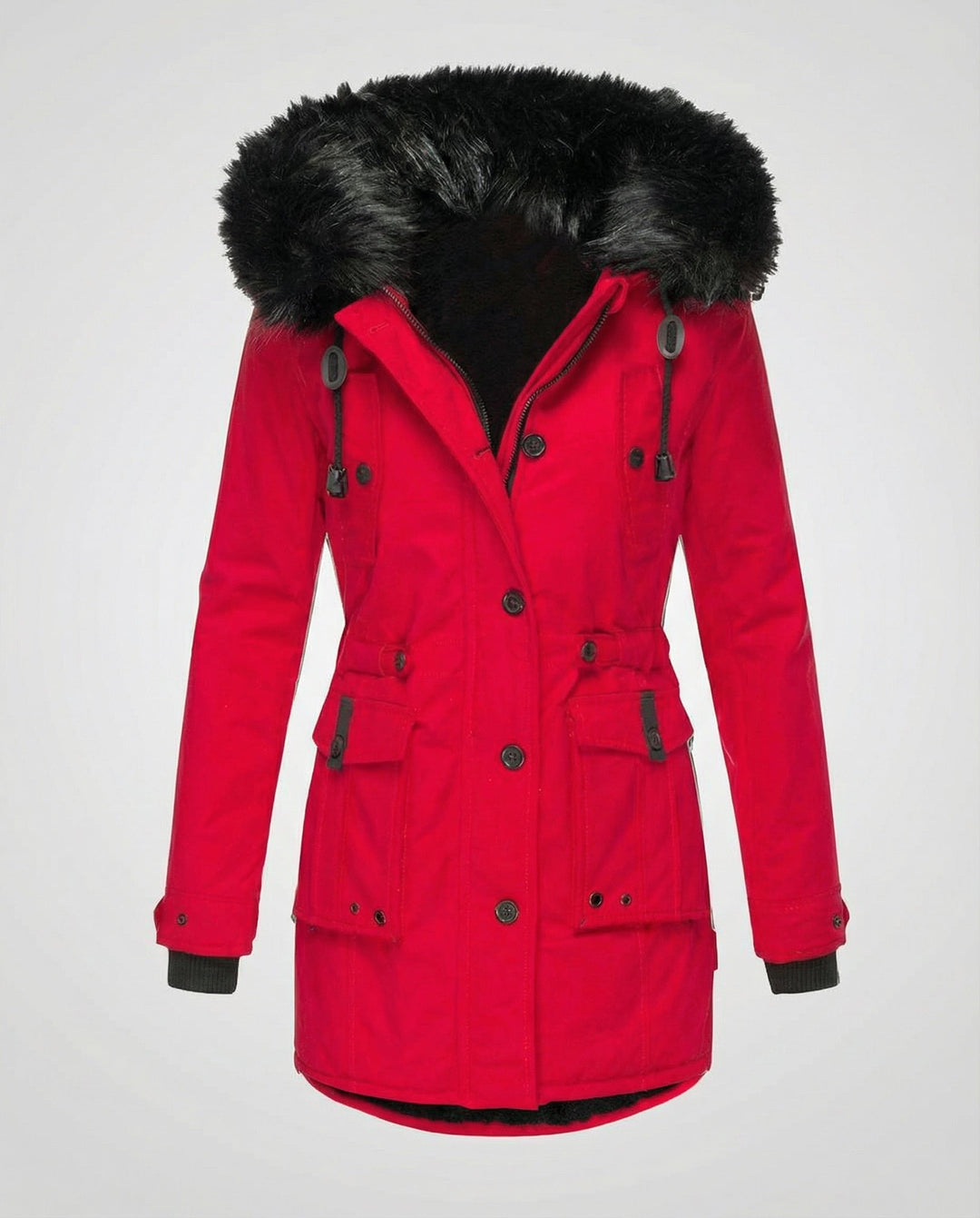 Waterproof winter jacket women hood