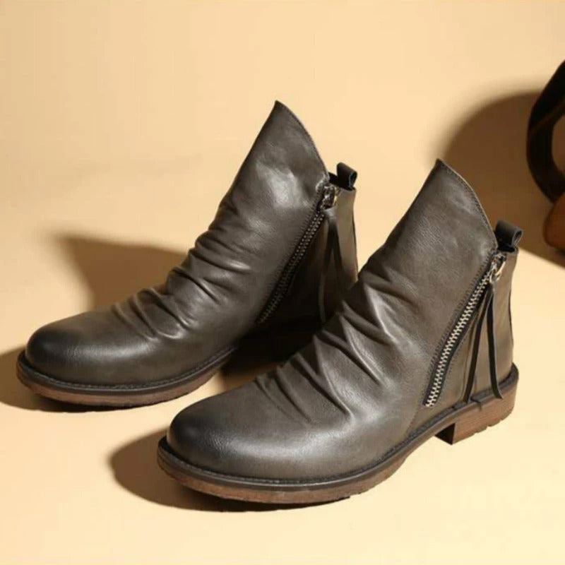 Mune | Casual Autumn Stylish Boots with Zipper for Men