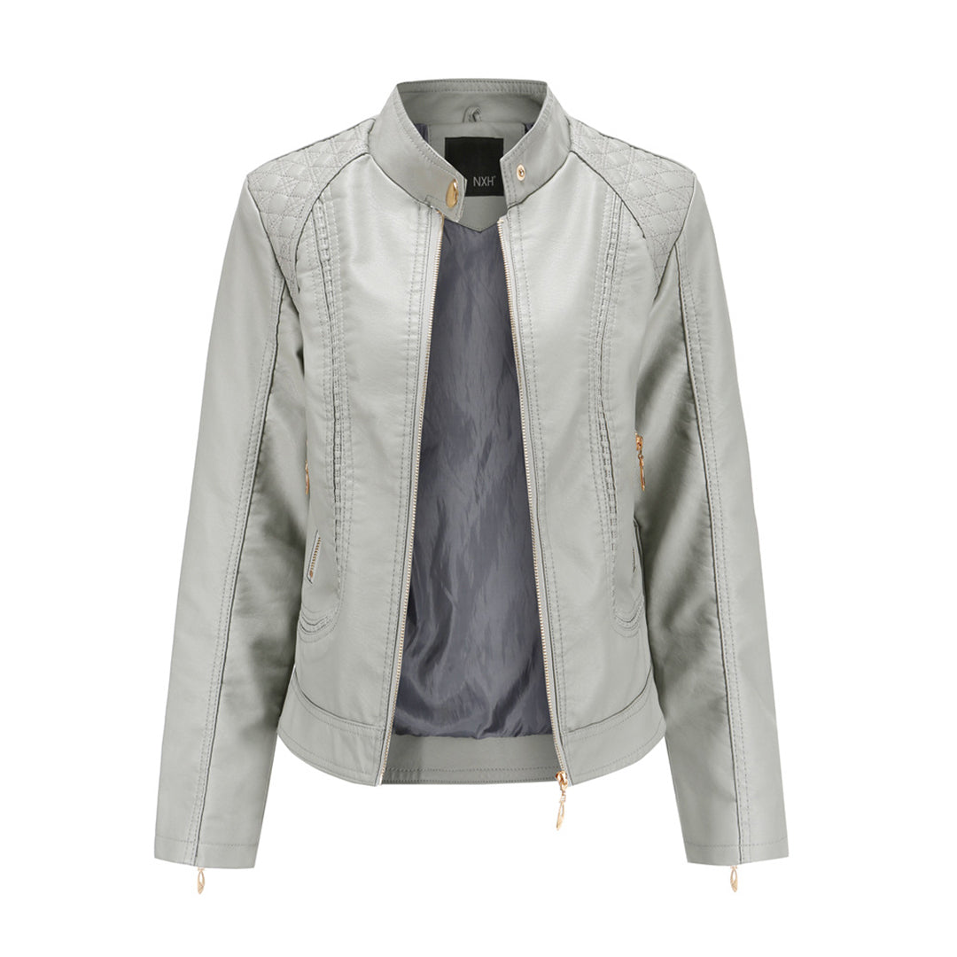 Mune | Stylish leather women's jacket made of genuine leather