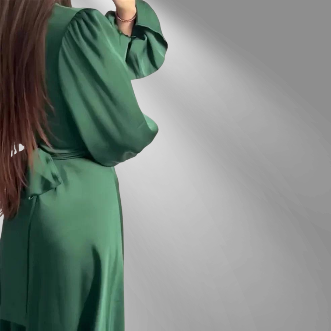 Mune | The Soft Silk Dress With Long Sleeves