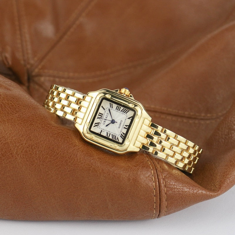 Mune | Square Women's Watch with Steel Band