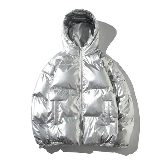 Mune | Windproof metallic winter puffer jacket