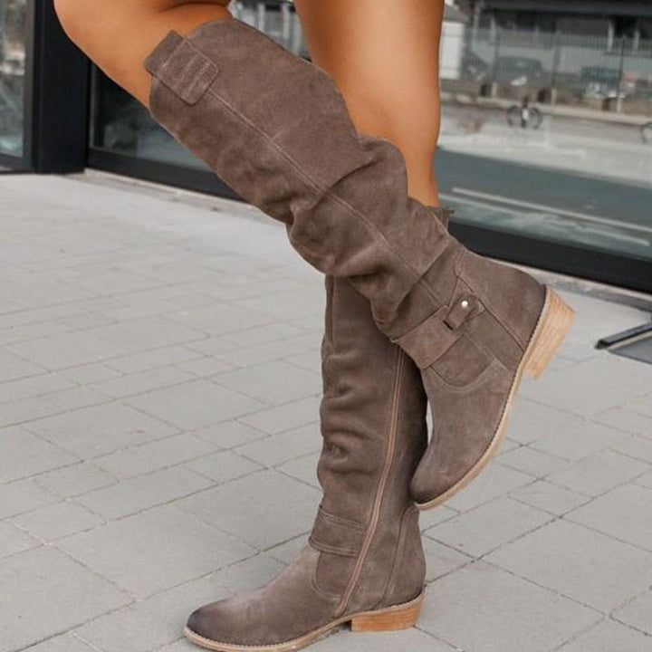 Mune Fashion | Warm Suede Boots - Cozy Winter Shoes