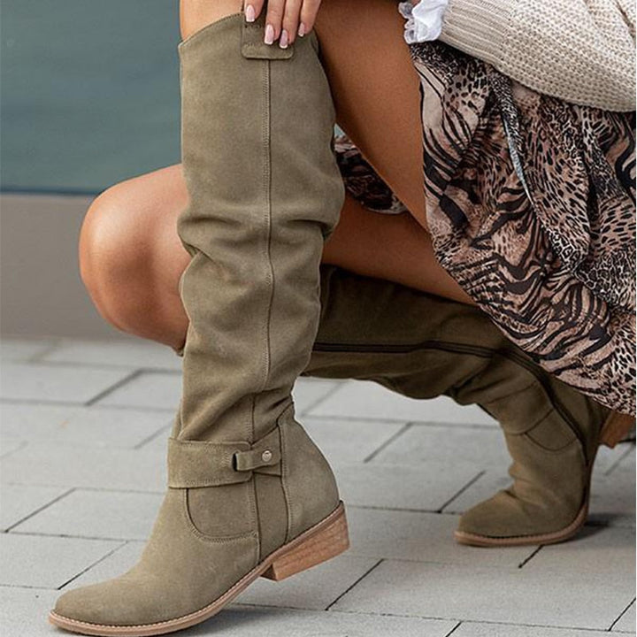 Mune Fashion | Warm Suede Boots - Cozy Winter Shoes