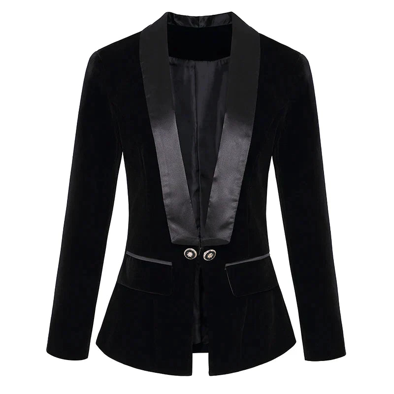 Mune | Black Tuxedo Jacket with Satin Lapels