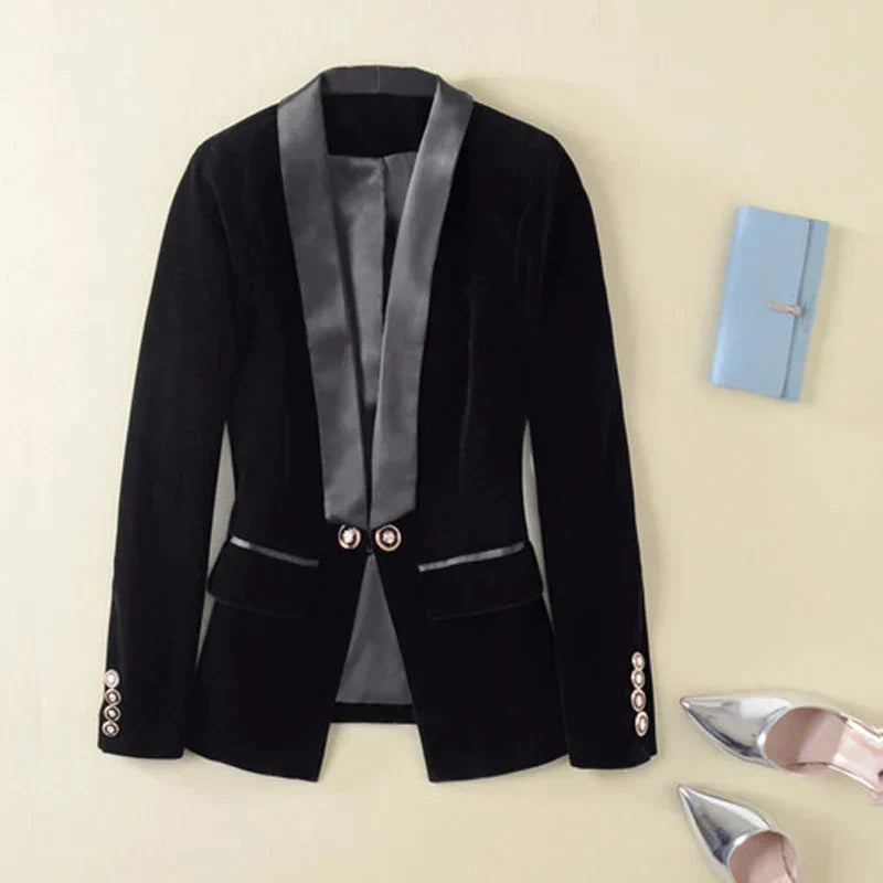 Mune | Black Tuxedo Jacket with Satin Lapels