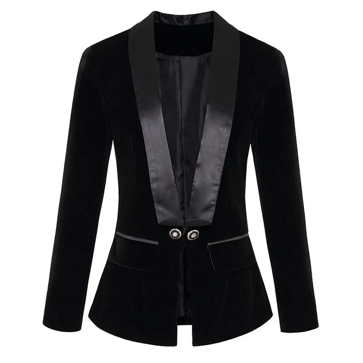 Mune | Blazer in velvet satin