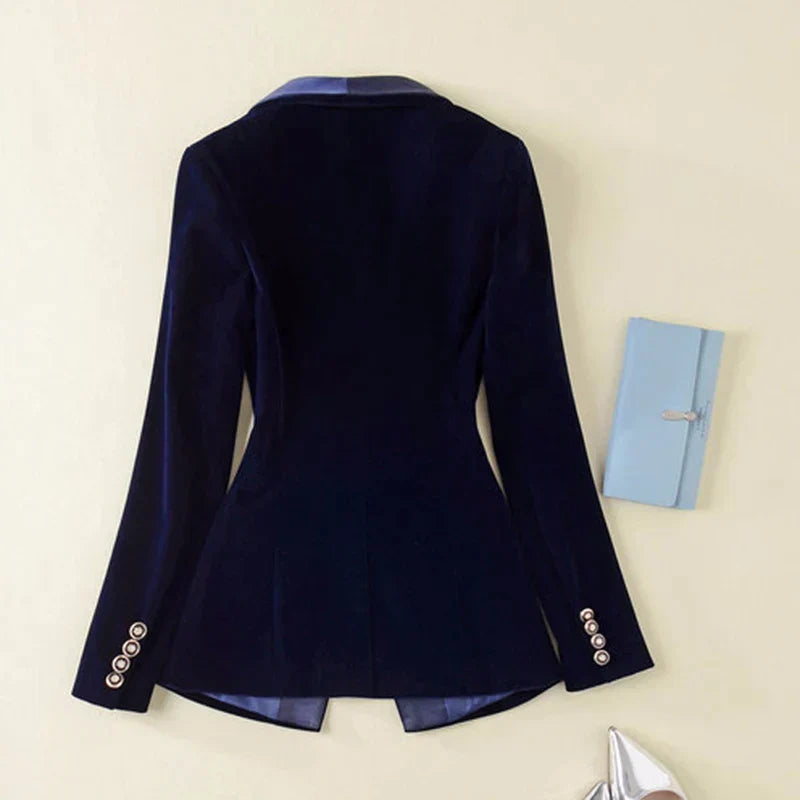 Mune | Blazer in velvet satin