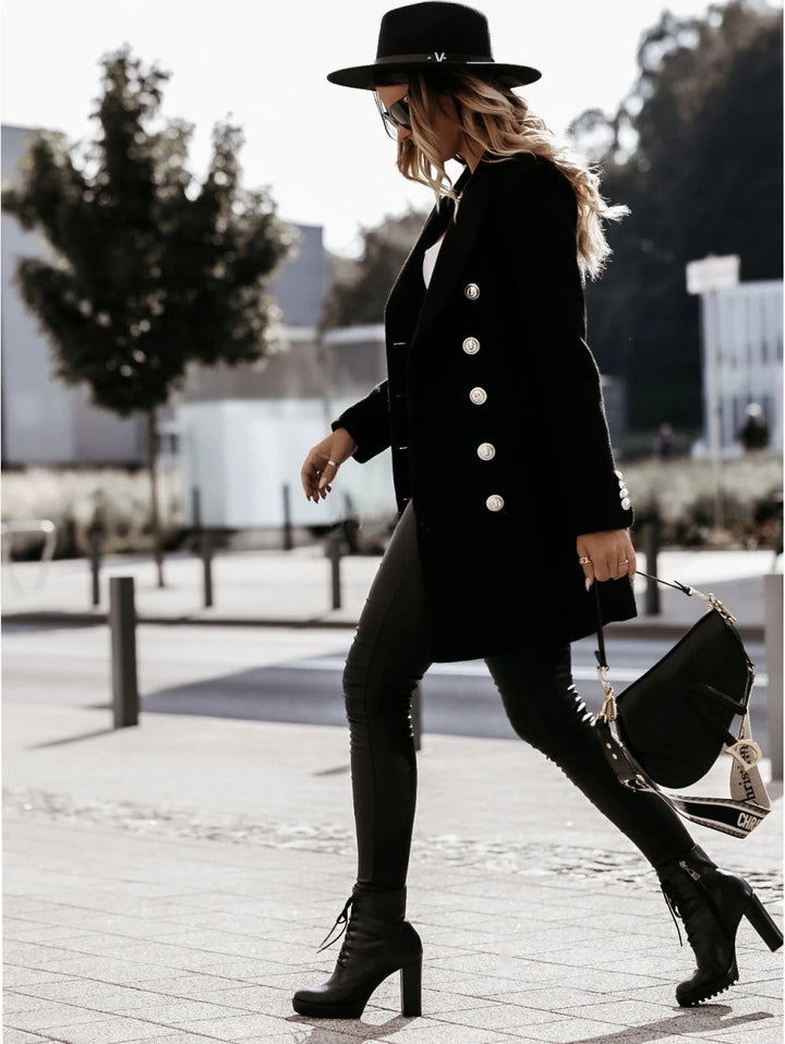Mune | Solid Color Coat Jacket