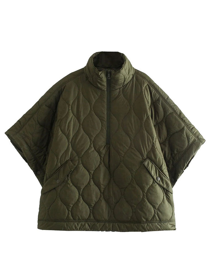 Mune | Women's Padded Winter Jacket with Short Sleeves and High Collar