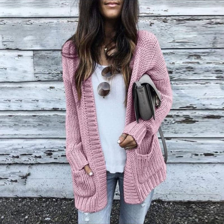 Mune | Women's Knit Cardigan with Long Sleeves and Pockets