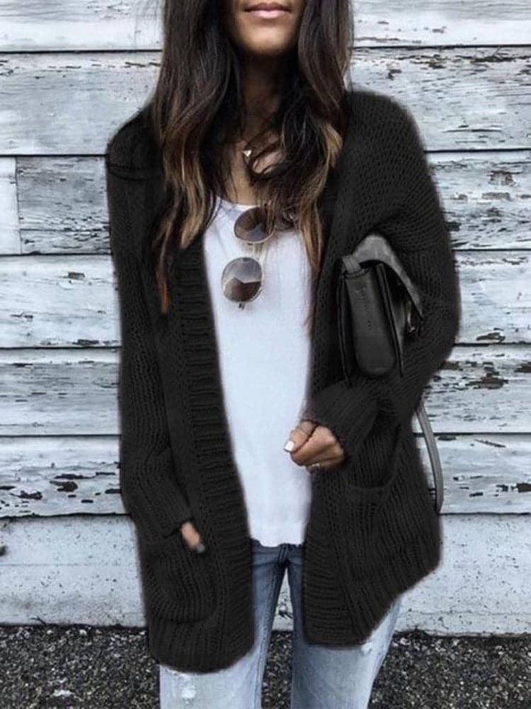 Mune | Women's Knit Cardigan with Long Sleeves and Pockets