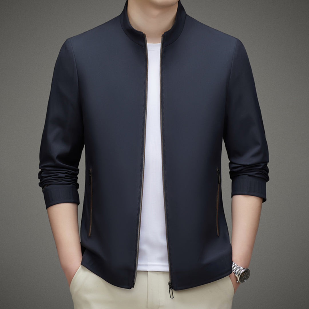 Mune Fashion | Slim Fit Shoulder Structure Zipper Rib Cuffs