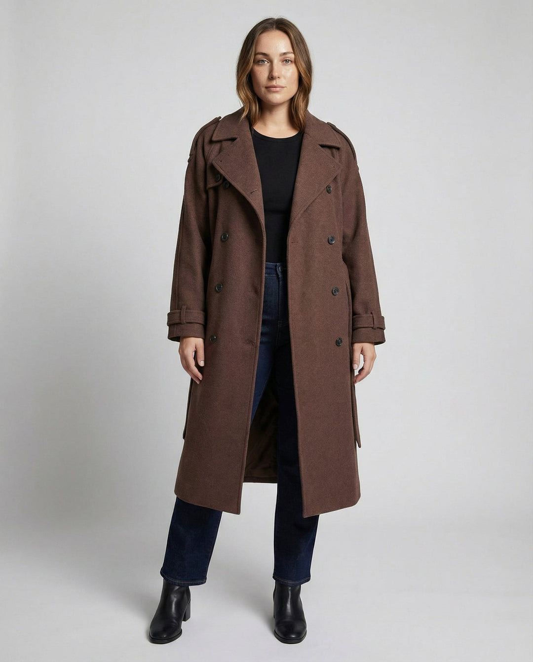 Comfortable Oversized Wool Coat Women