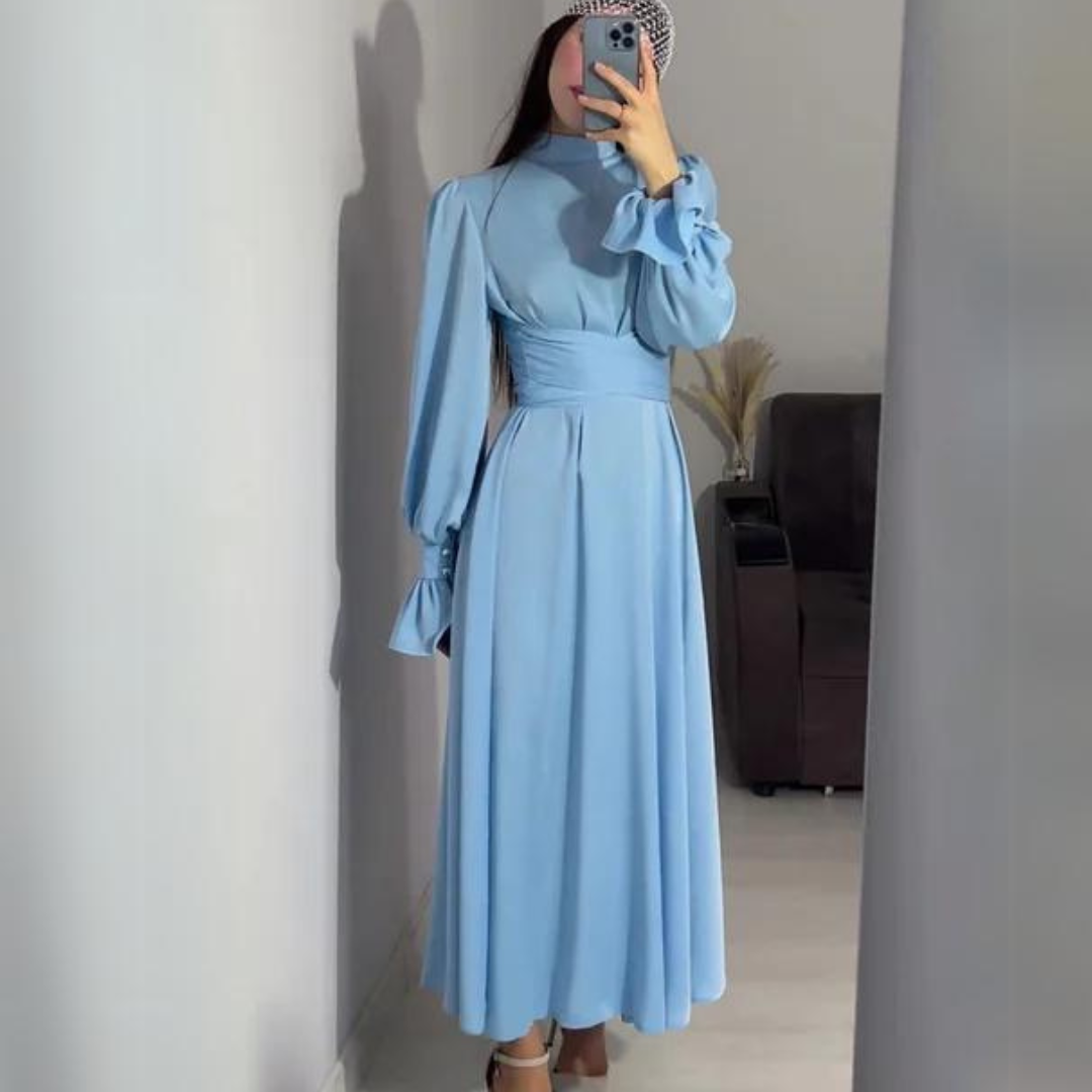Mune | The soft and silky dress with long sleeves