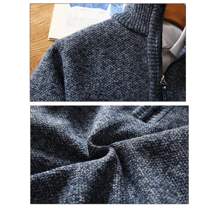 Mune | Sweater - Knitted Half-Zip Collar