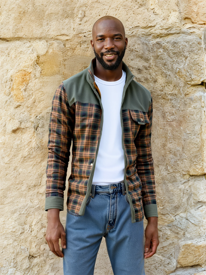 Mune | Winter jacket - Lightweight insulated with check pattern