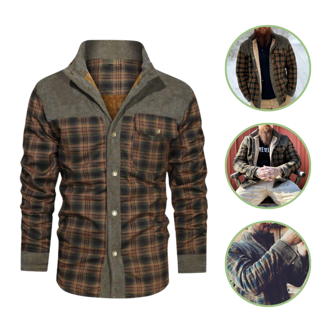 Mune | Winter jacket - Lightweight insulated with check pattern