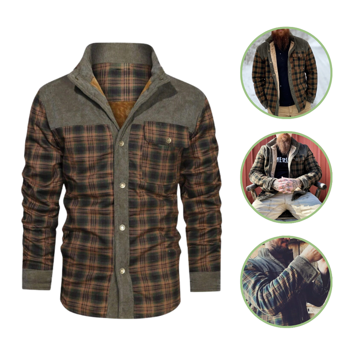 Mune | Winter jacket - Lightweight insulated with check pattern