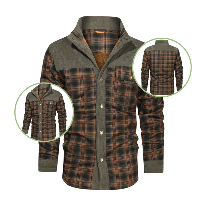 Mune | Winter jacket - Lightweight insulated with check pattern