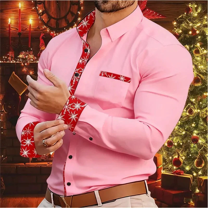Mune | Men's Shirt - Stylish & Comfortable Shirt with Christmas Accents