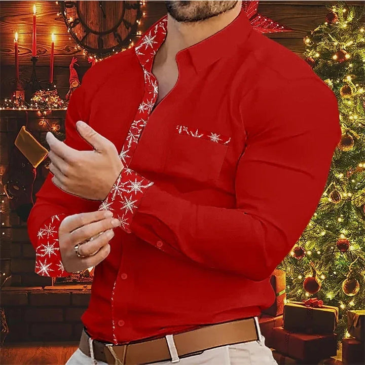 Mune | Men's Shirt - Stylish & Comfortable Shirt with Christmas Accents