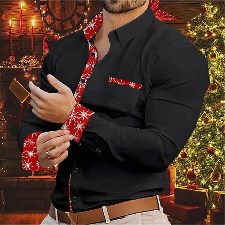 Mune | Men's Shirt - Stylish & Comfortable Shirt with Christmas Accents