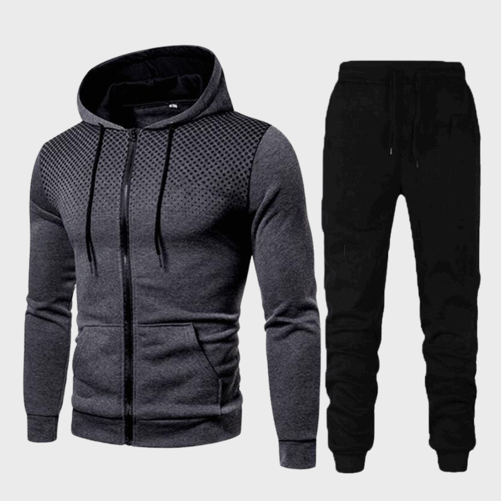 Men’s Casual Tracksuit Set with Hoodie