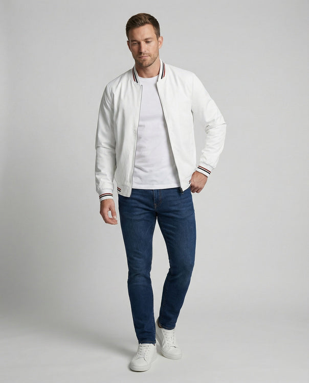 Men's Casual Transitional Jacket with Water-Repellent Surface & Stand Collar | Mune Fashion