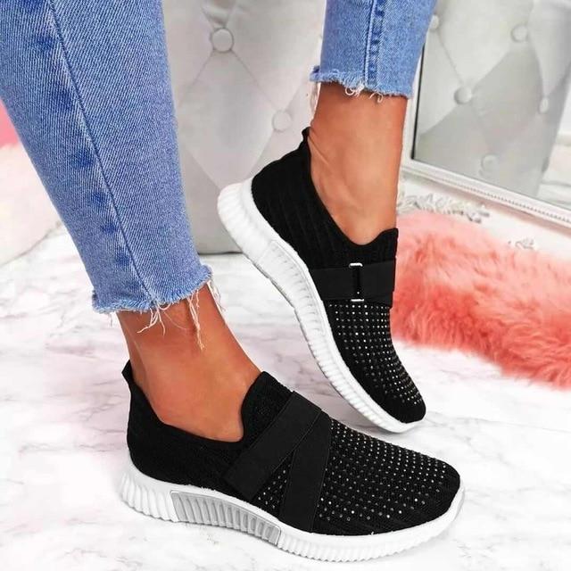 Mune | Slip-On Sneaker for Women with Velcro Closure Improve your Running Posture!