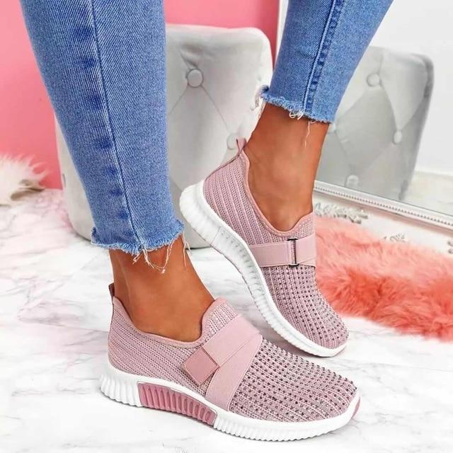 Mune | Slip-On Sneaker for Women with Velcro Closure Improve your Running Posture!