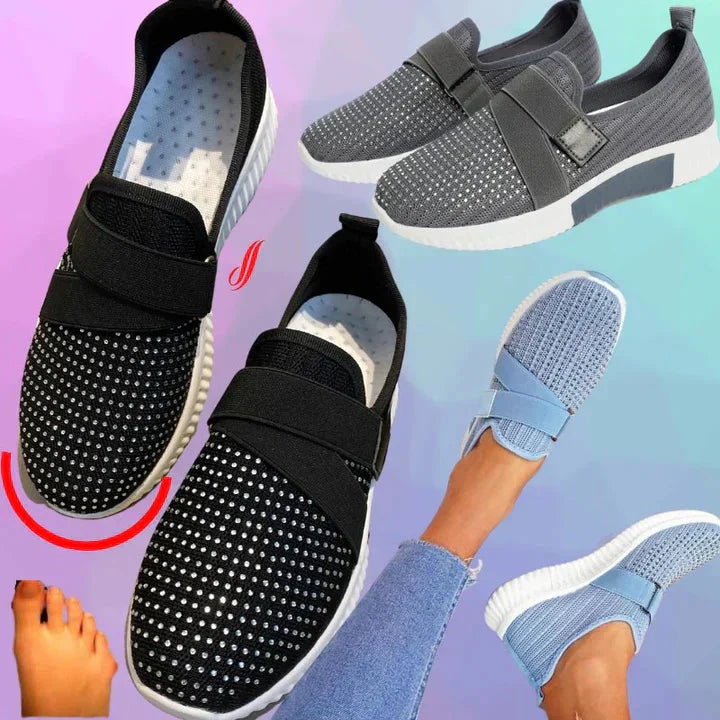 Mune | Slip-On Sneaker for Women with Velcro Closure Improve your Running Posture!