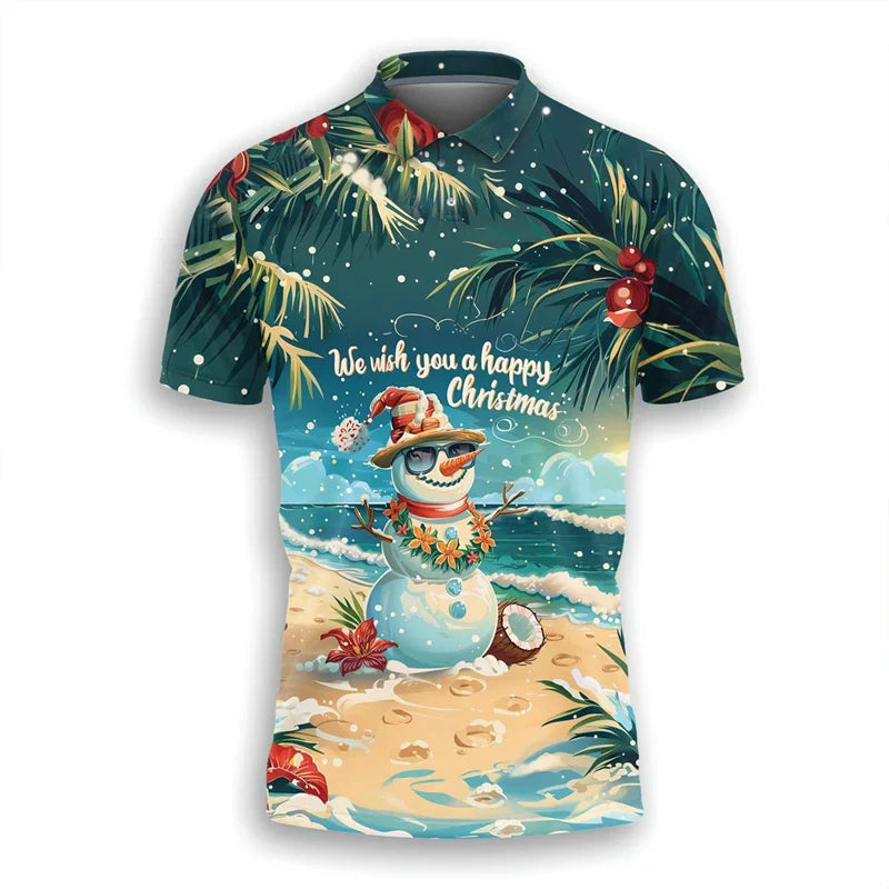 Mune | Santa Claus Polo Shirt - Stylish men's polo shirt with festive design and comfortable fit