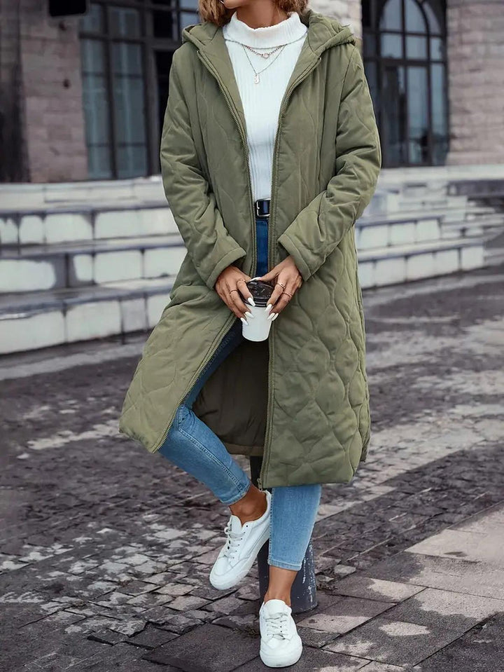 Mune | Hooded Quilted Jacket with Long Sleeves for Autumn and Winter
