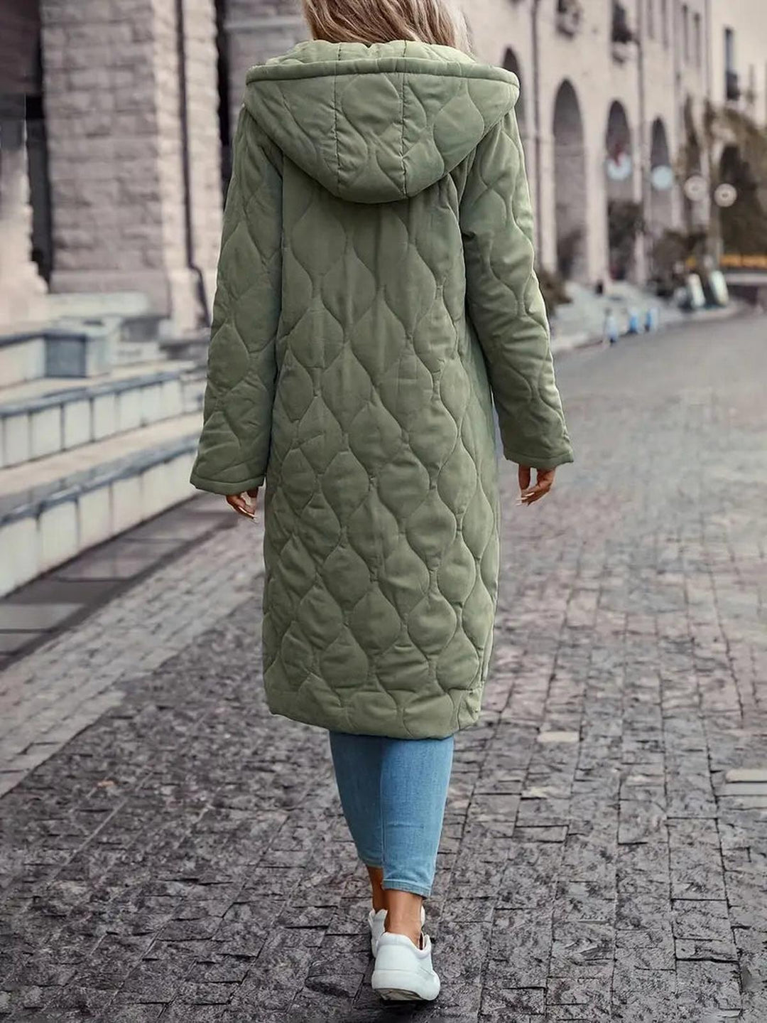 Mune | Hooded Quilted Jacket with Long Sleeves for Autumn and Winter