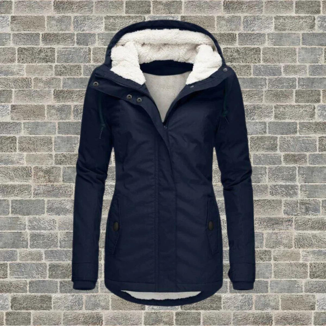 Mune | Hooded Winter coat with pockets for women