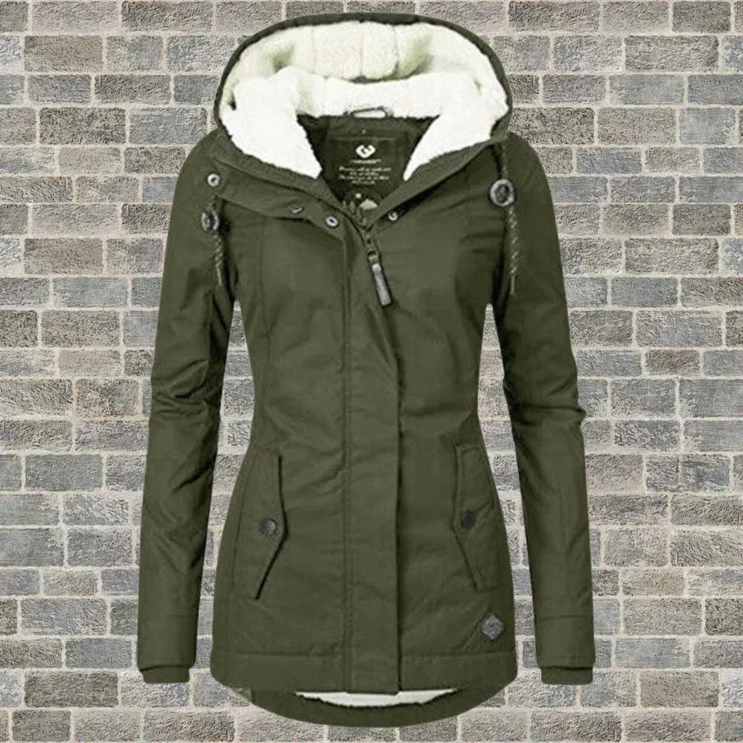 Mune | Hooded Winter coat with pockets for women