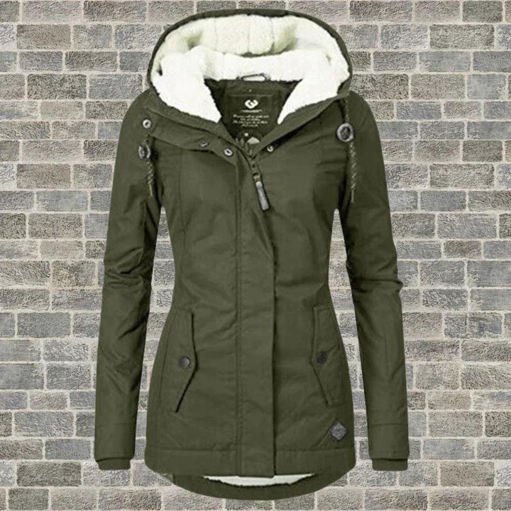 Mune | Hooded Winter coat with pockets for women
